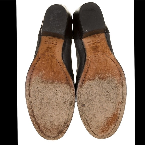 Rag & Bone Leather Mesh Accents Black Leather Chelsea Boots - Picture 4 of 9